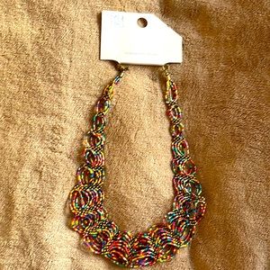 Multicolor beaded necklace